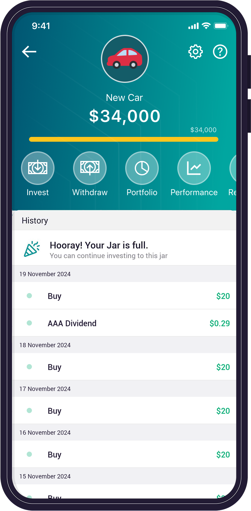 Android Jars Success Car